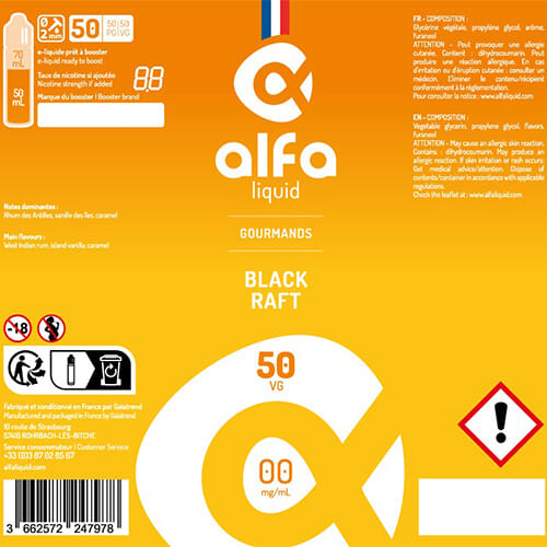 Alfaliquid Black Raft 50 ml