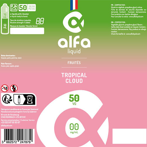 Alfaliquid Tropical Cloud 50 ml