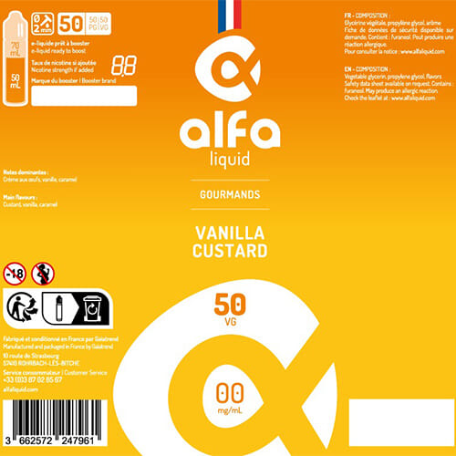 Alfaliquid Vanilla Custard 50 ml