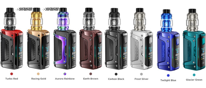 Tous les coloris de l'aegis legend 5