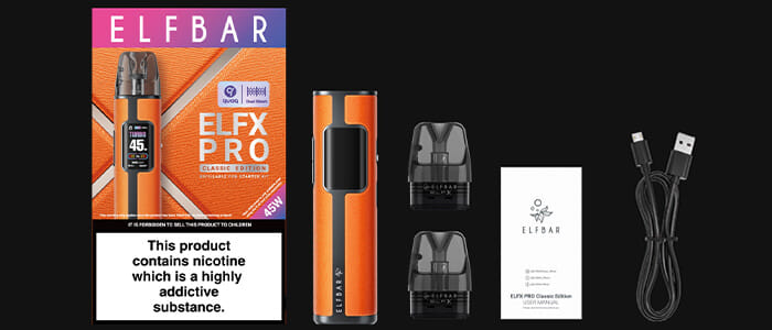 elfbar nachfüll pod läuft aus Elf Bar ELFX Pro Pod Vape Kit [Black] - Available in 7 colours main image 0