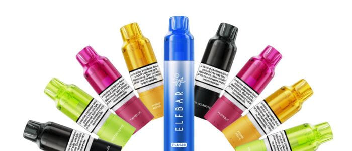 Elfbar Plus 30  Puff rechargeable 800mAh, pods interchangeables