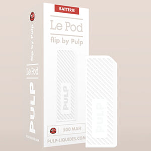 Puff rechargeable Pod Flip - Le Pod by Pulp - Batterie 500 mAh