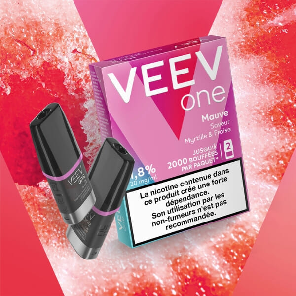 Capsules VEEV One Mauve myrtille fraise | CigaretteElec
