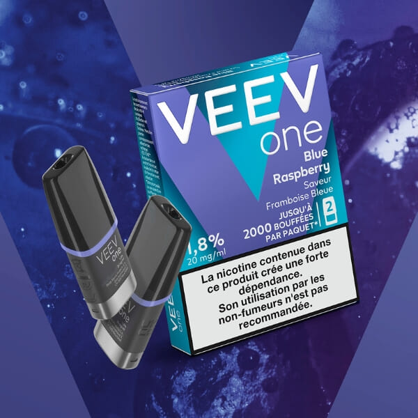 Capsules VEEV One Blue Raspberry Framboise Bleue
