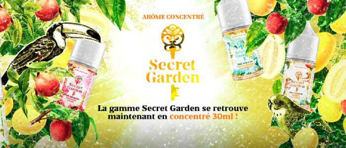 Banniere de présentation des concentrés 30 ml Secret Garden