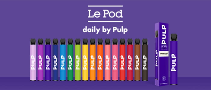 Puffs de la gamme Le Pod Daily by Pulp