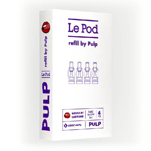 Boîte de quatres cartouche Le Pod Refill by PulP