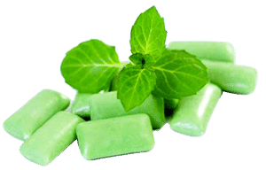 Chewing gum à la chlorophylle