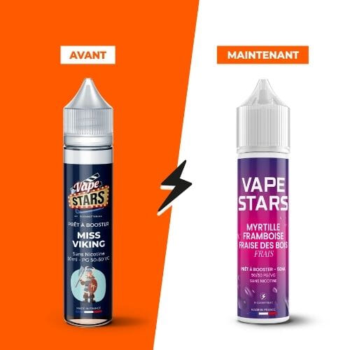 elfbar nachfüll pod läuft aus E-liquide Myrtille Framboise Fraise des Bois Frais 50 ml Vape Stars