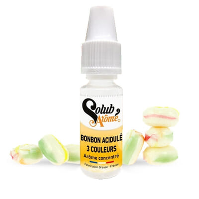 Arôme Bonbon Acidulé 3 Couleurs Solubarome