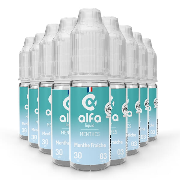 Pack de 10 Menthe Fraîche - Alfaliquid