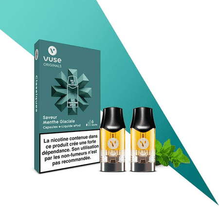Recharge Vype / Vuse Menthe Glaciale Epod