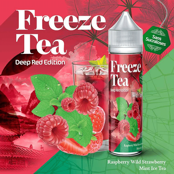 Raspberry Mint & Wild Strawberry Ice Tea 50 ml  - Freeze Tea