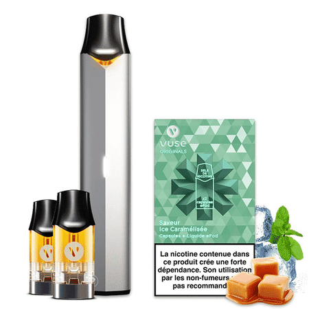 Kit Découverte Vype / Vuse Epod + 2 Capsules Ice Caramélisée image 2