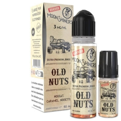 E Liquide Old Nuts 50ml (+ 1 ou 2 Boosters de Nicotine) - Moonshiners