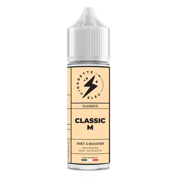 Classic M 50ml | E-liquide Prt booster | CigaretteElec Classic M 50ml | E-liquide Prt booster | CigaretteElec