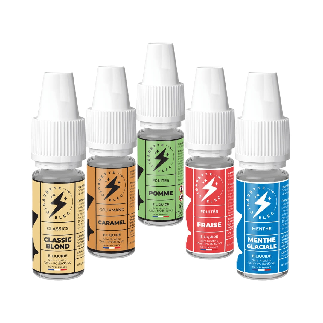 Pack d&eacute;couverte 5 saveurs - Cigaretteelec
