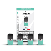 Cartouches MENTHOL / Absolute Zero (lot de 4 / compatible Juul) - Vaze