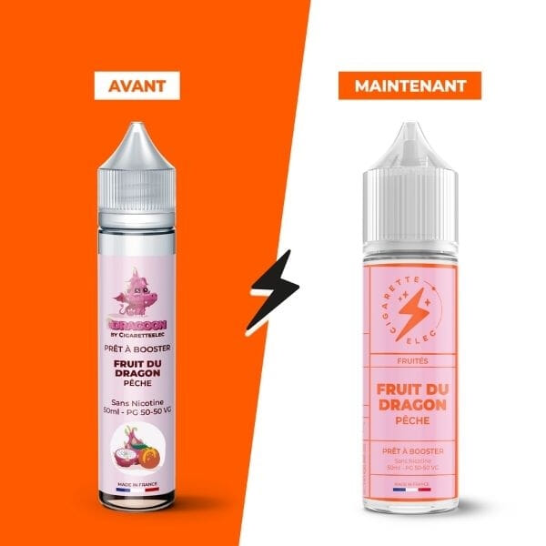  Fruit du dragon P&ecirc;che 50ml - CigaretteElec image 2