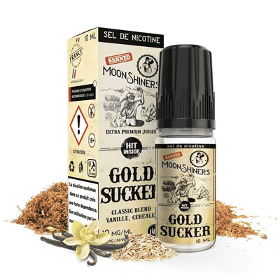E Liquide Gold Sucker 10ml (Sels de Nicotine) - Moonshiners