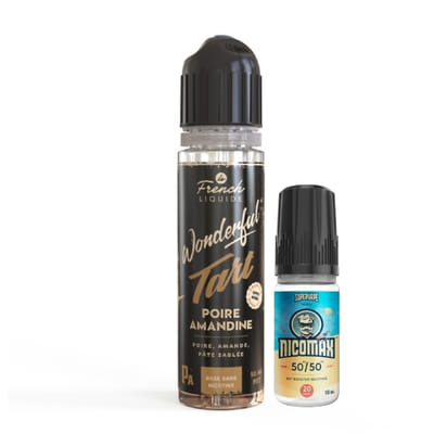 Poire Amandine 60ml (+ 1 Booster de Nicotine) - Wonderful Tart
