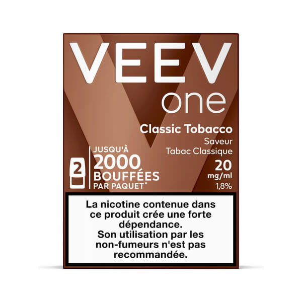 Capsules VEEV One Classic Tobacco | CigaretteElec Capsules VEEV One Classic Tobacco | CigaretteElec