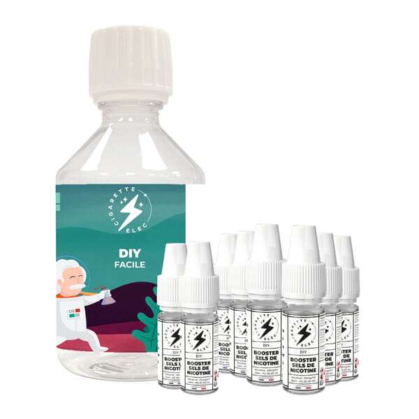 Pack DIY Facile Base + Boosters Sel de Nicotine | CigaretteElec Pack DIY Facile Base + Boosters Sel de Nicotine | CigaretteElec