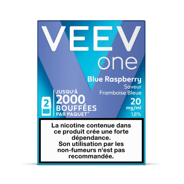 Capsules VEEV One Blue Raspberry Framboise Bleue Capsules VEEV One Blue Raspberry Framboise Bleue