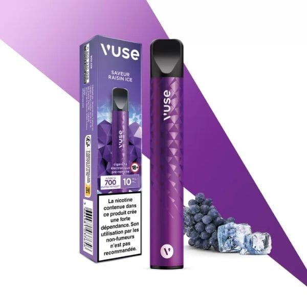 E-Cigarette Réutilisable 15 000 Puffs, Raisin Glacé
