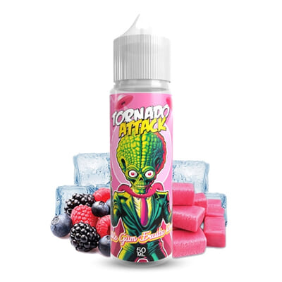 Bubble Gum Fruits Rouges Tornado Attack 50ml - Aromazon