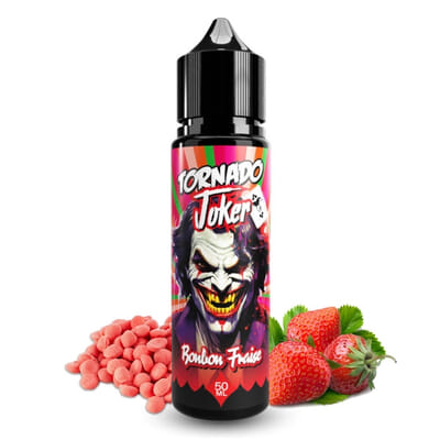 Bonbon Fraise Tornado Joker 50ml - Aromazon