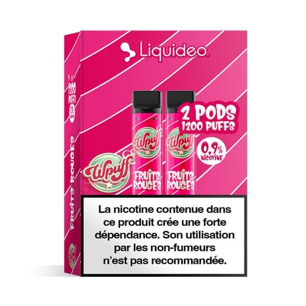 Cartouches Fruits Rouges Wpuff 1800 - Liquideo