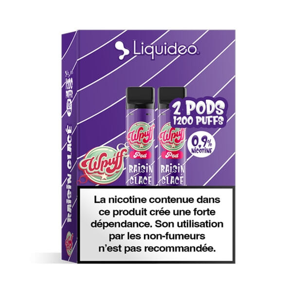 Cartouches Raisin Glacée Wpuff 1800 - Liquideo