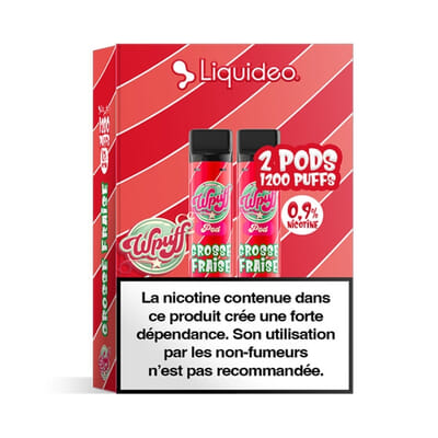 Cartouches Grosse Fraise Wpuff 1800 - Liquideo
