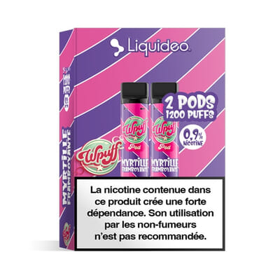 Cartouches Myrtille Framboyante Wpuff 1800 - Liquideo