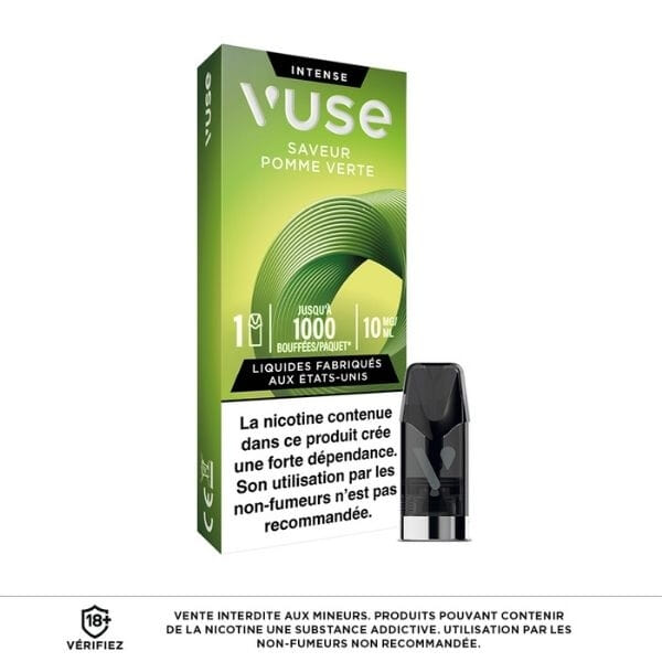Recharge Vuse 1000 Pomme Verte
