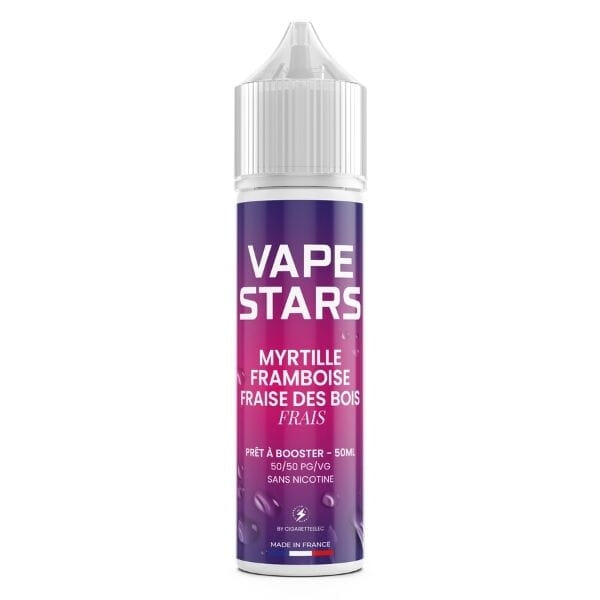 E-liquide Myrtille Framboise Fraise des Bois Frais 50 ml - Vape Stars