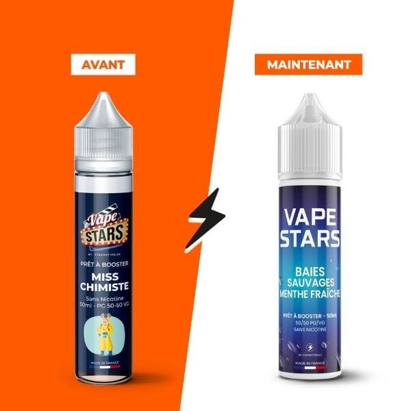 E-liquide Baies Sauvages Menthe Fraiche 50 ml - Vape Stars image 2