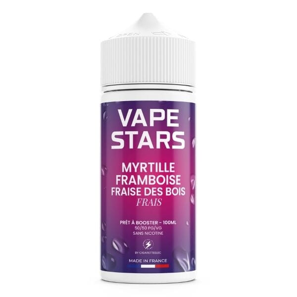 E-liquide Myrtille Framboise Fraise des Bois Frais 100 ml - Vape Stars