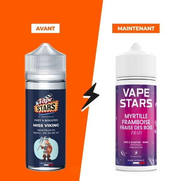 E-liquide Myrtille Framboise Fraise des Bois Frais 100 ml - Vape Stars image 2