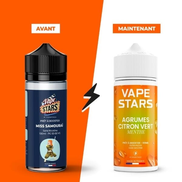 E-liquide Agrumes Citron Vert Menthe 100 ml - Vape Stars image 2