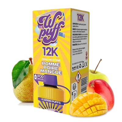 Wpuff 12K Pomme Poire Mangue - Starter Kit