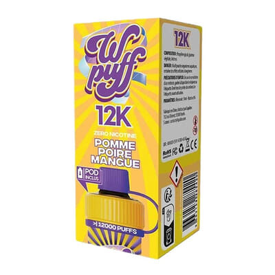 Puff sans nicotine : e-cigarette jetable 0mg Puff sans nicotine : e-cigarette jetable 0mg