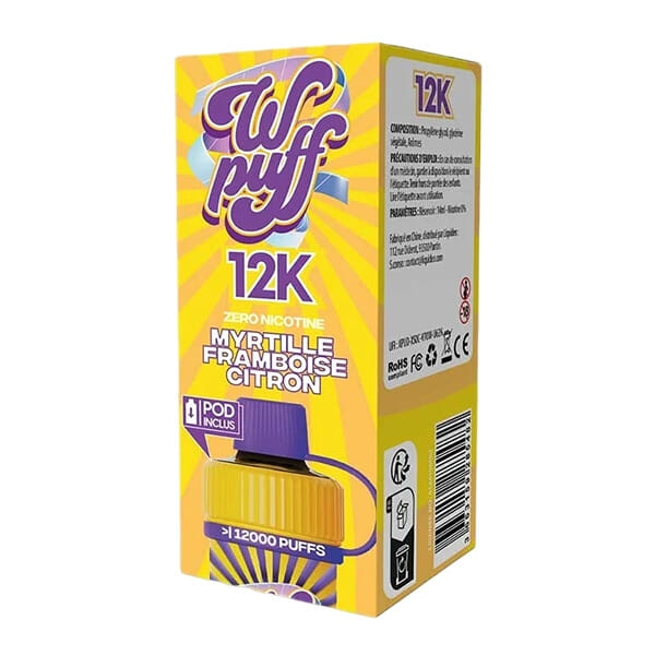Wpuff 12K Myrtille Framboise Citron - Starter Kit