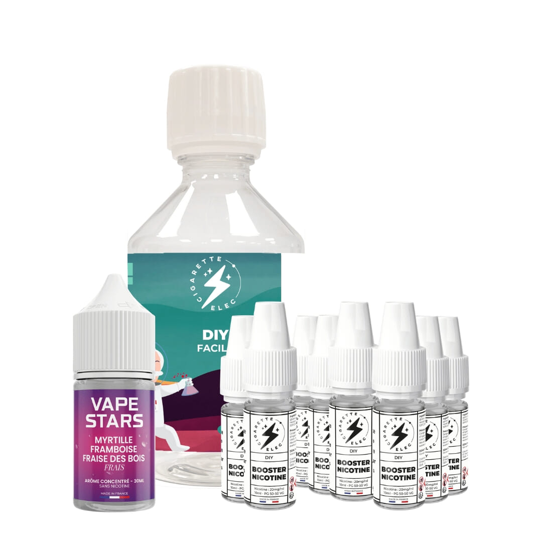 Myrtille Framboise Fraise des Bois Frais 230 ml - DIY Facile VapeStars - CigaretteElec image 3