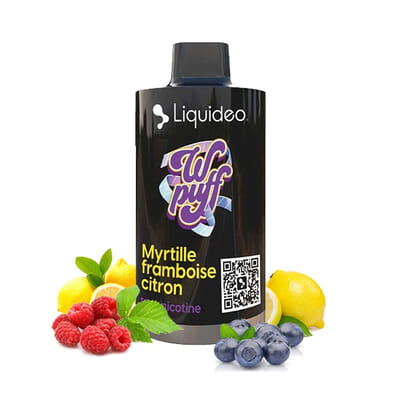 Pod Myrtille Framboise Citron Wpuff 12K - Liquideo