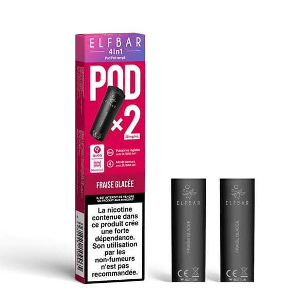 Recharges Elfbar 4in1 Fraise Glacée X2 - Elfbar