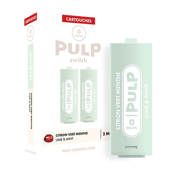 Recharges Switch Pulp Citron vert menthe X2 - Pulp