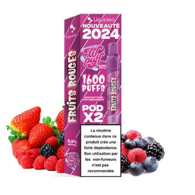 Recharges Fruits rouges Wpuff Pod 2.0 - Liquideo